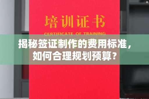 铁岭揭秘签证制作的费用标准，如何合理规划预算？