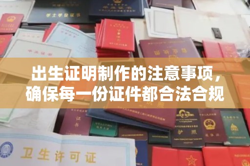 铁岭出生证明制作的注意事项，确保每一份证件都合法合规