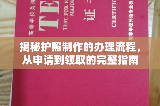 铁岭揭秘护照制作的办理流程，从申请到领取的完整指南