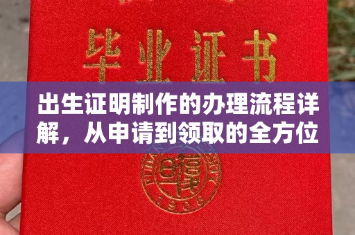 铁岭出生证明制作的办理流程详解，从申请到领取的全方位指南