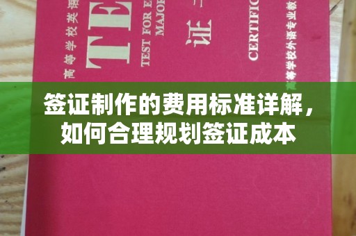 铁岭签证制作的费用标准详解，如何合理规划签证成本